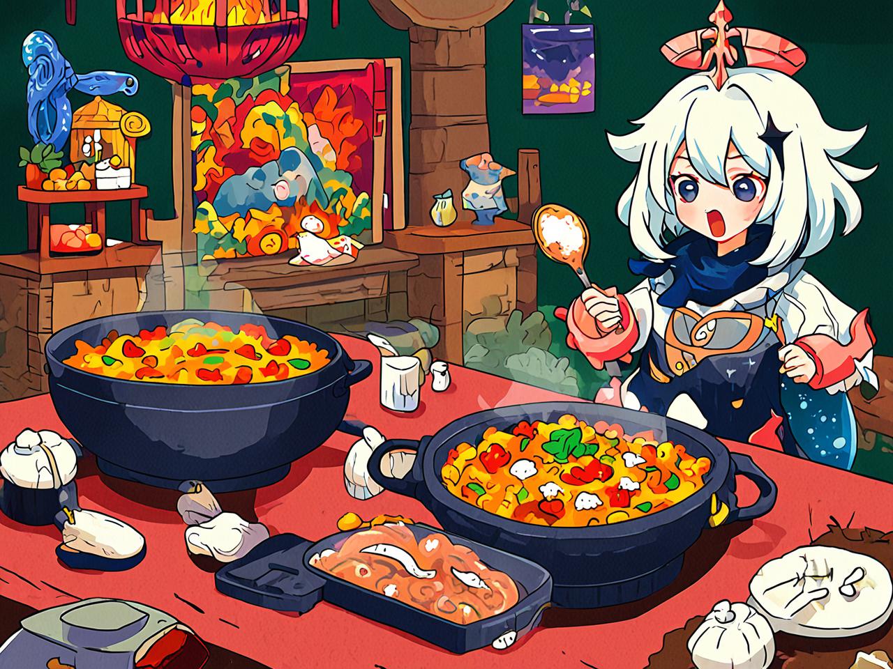原神，探索神秘世界，烹饪美味佳肴