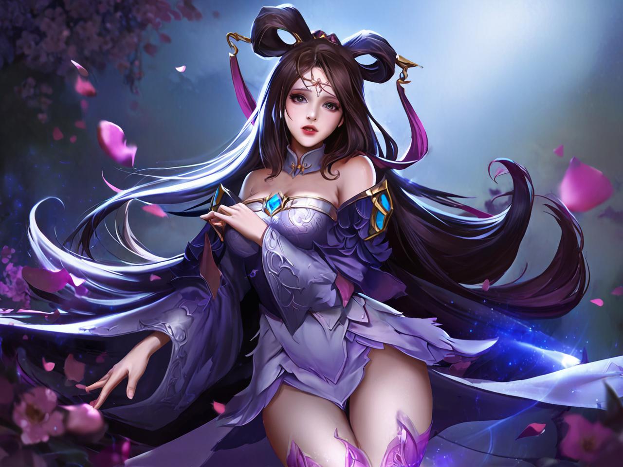 英雄联盟版的貂蝉，虚拟世界中的古典美与现代魔幻