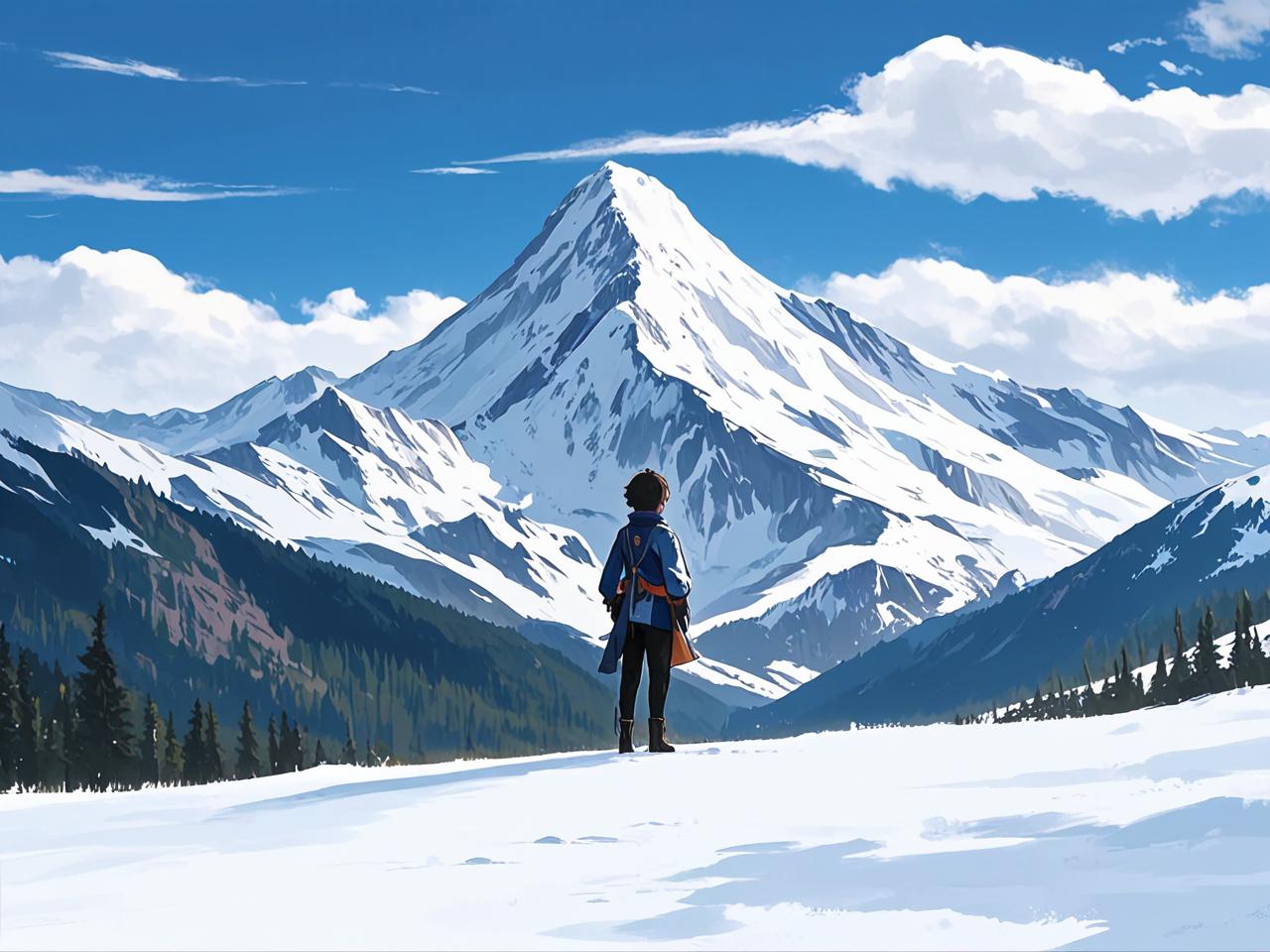 原神雪山之旅，探索原神中的壮丽自然风光