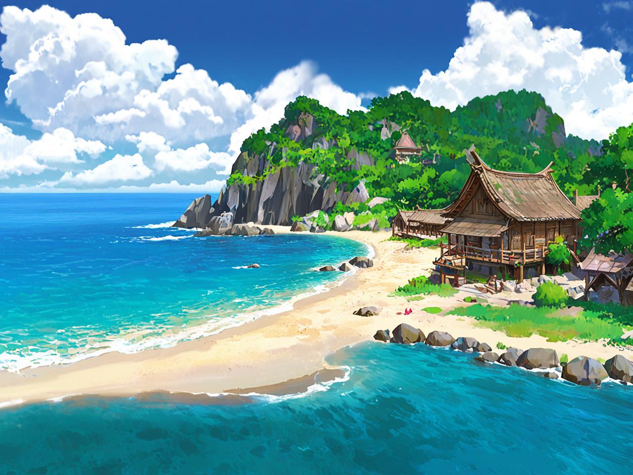 探索稻妻，原神中的神秘海滨与解谜之旅