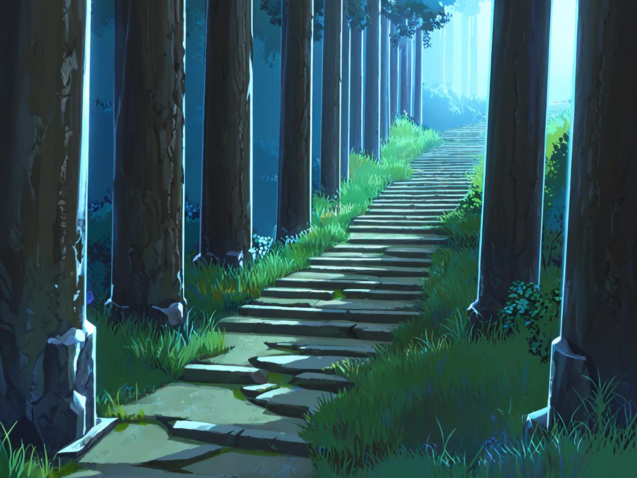 原神，探索神秘的石柱与曲折的小径