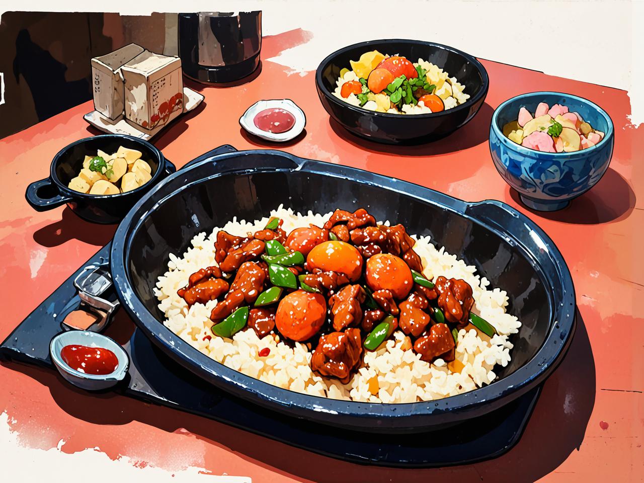 原神与长次分享的食物，探索日本料理的魅力