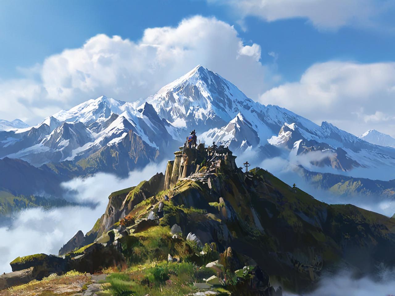 龙脊雪山之巅，原神中的秘境探索