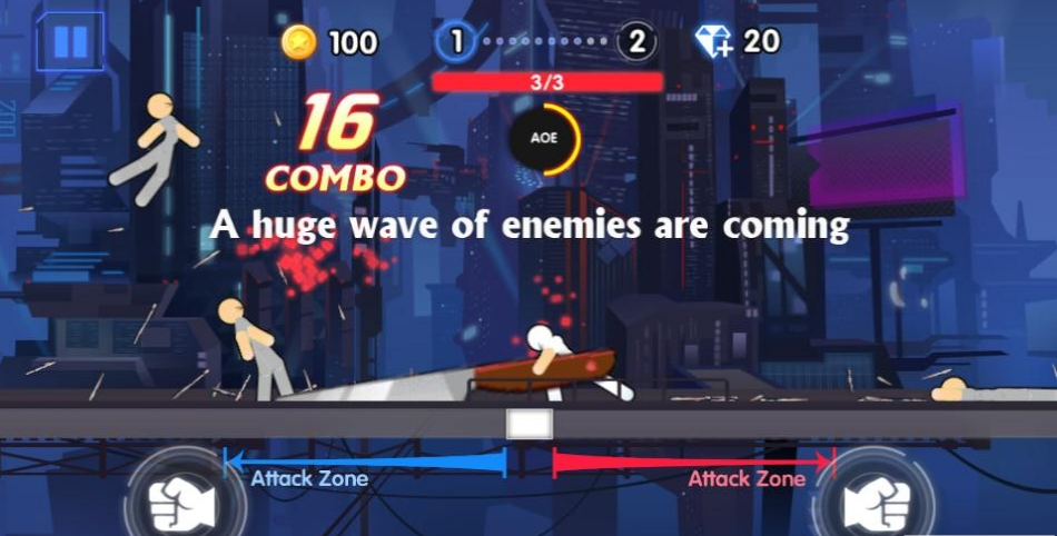 手指功夫决战火柴人截图2