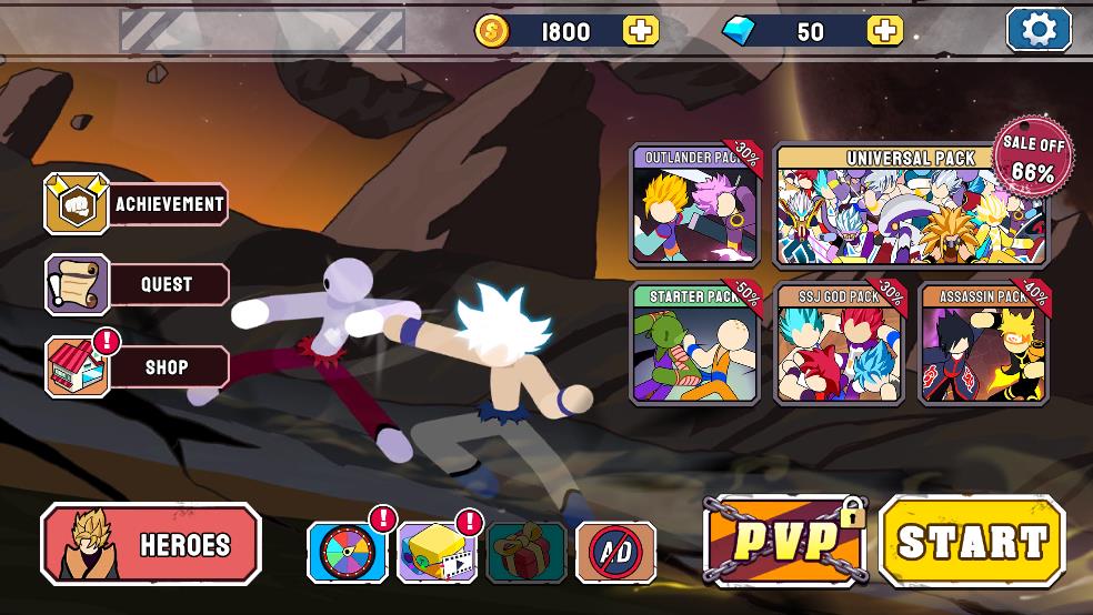 火柴人勇士超级龙影搏斗截图3