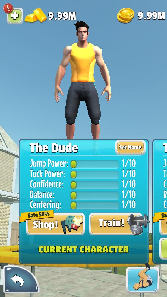 蹦床大师无限金币截图1