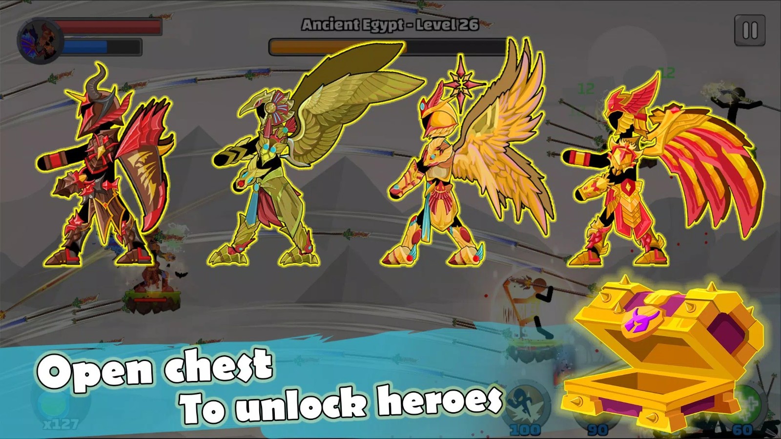 火柴人长矛传奇无限金币无限钻石截图2