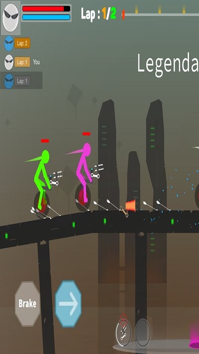 火柴人独轮车生存截图2