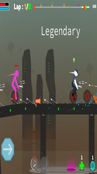 火柴人独轮车生存截图1