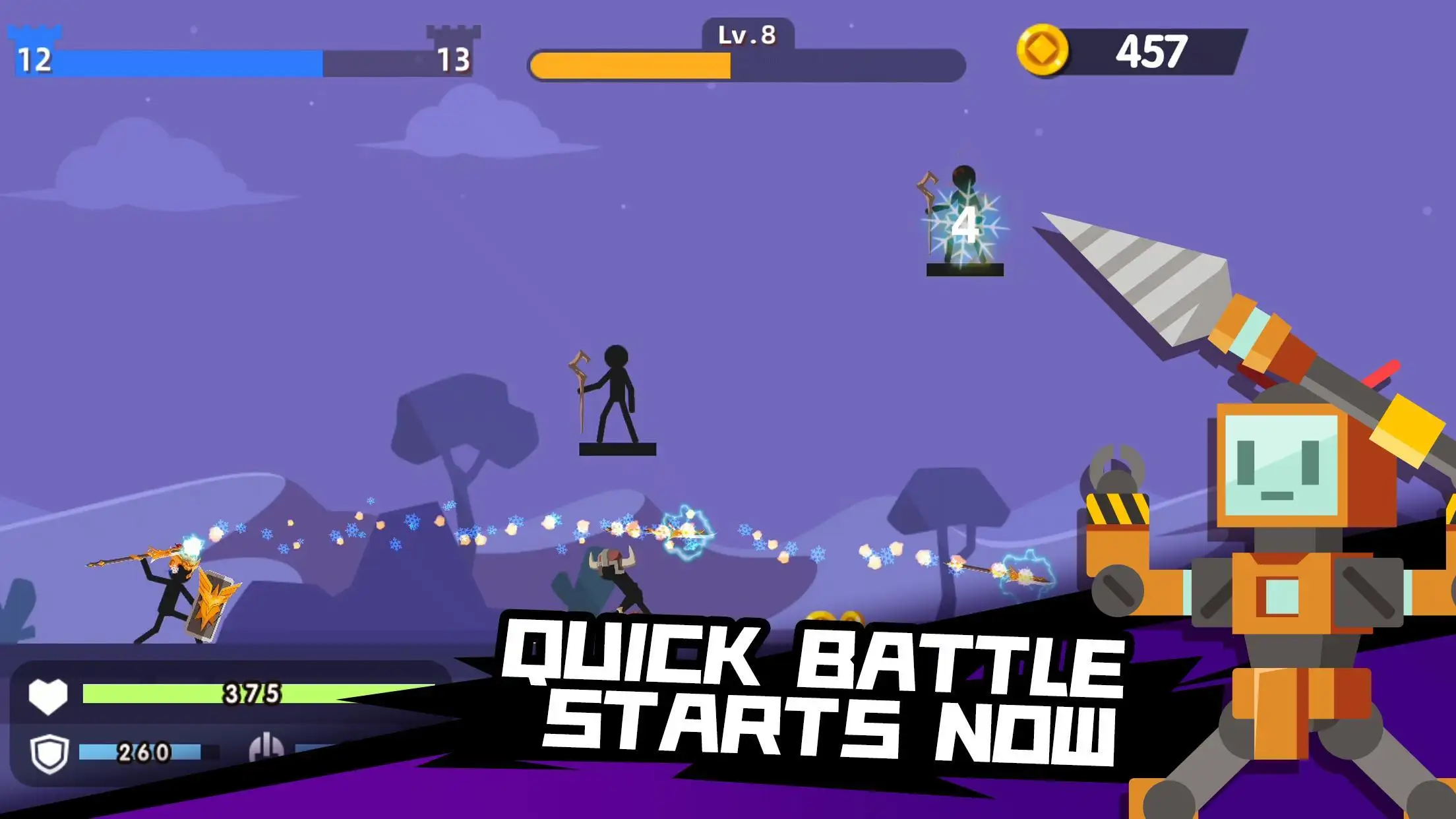 火柴人神射手免广告获得奖励版截图4