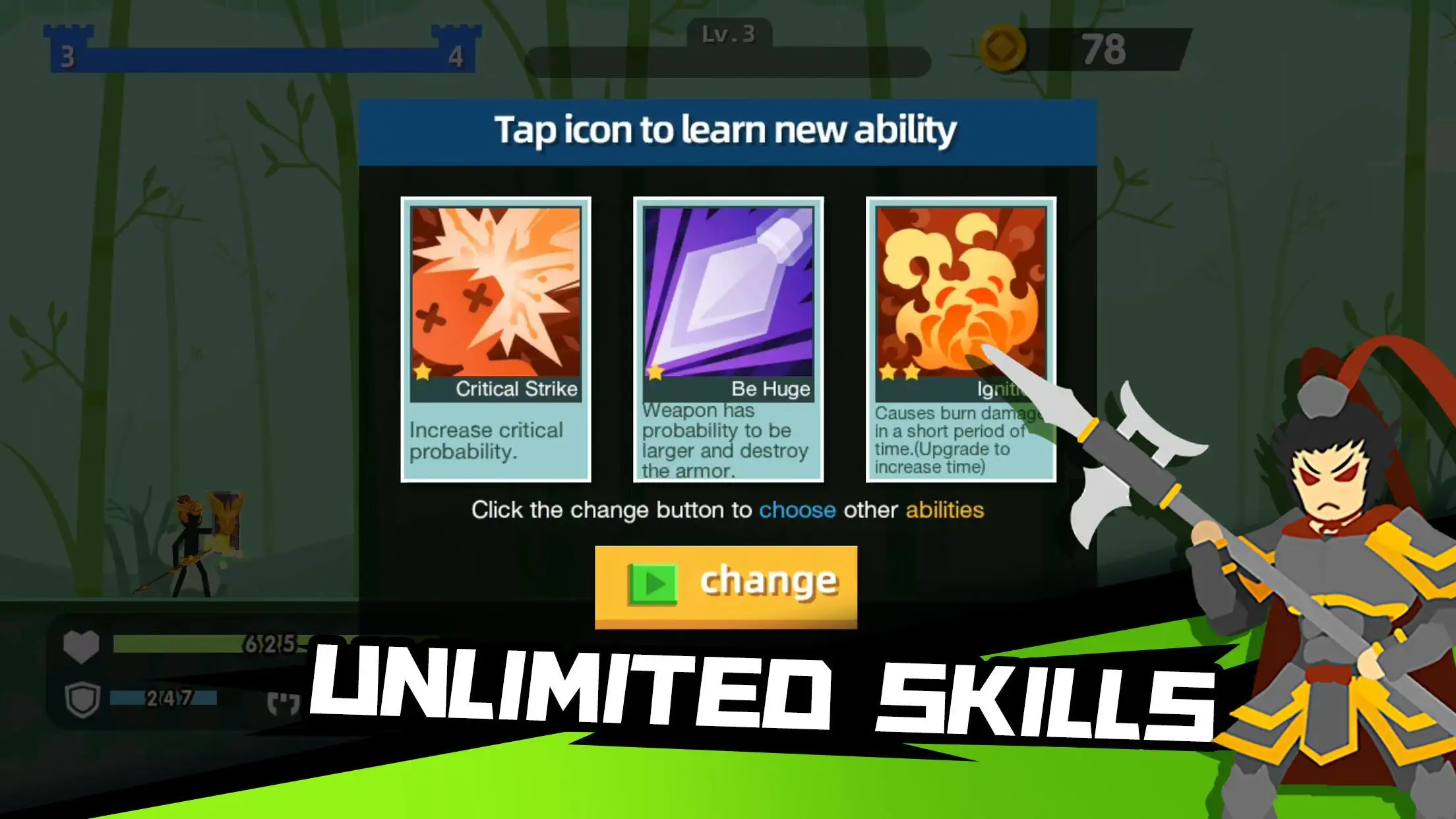 火柴人神射手免广告获得奖励版截图2