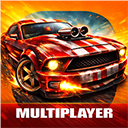 公路勇士战斗赛车图标