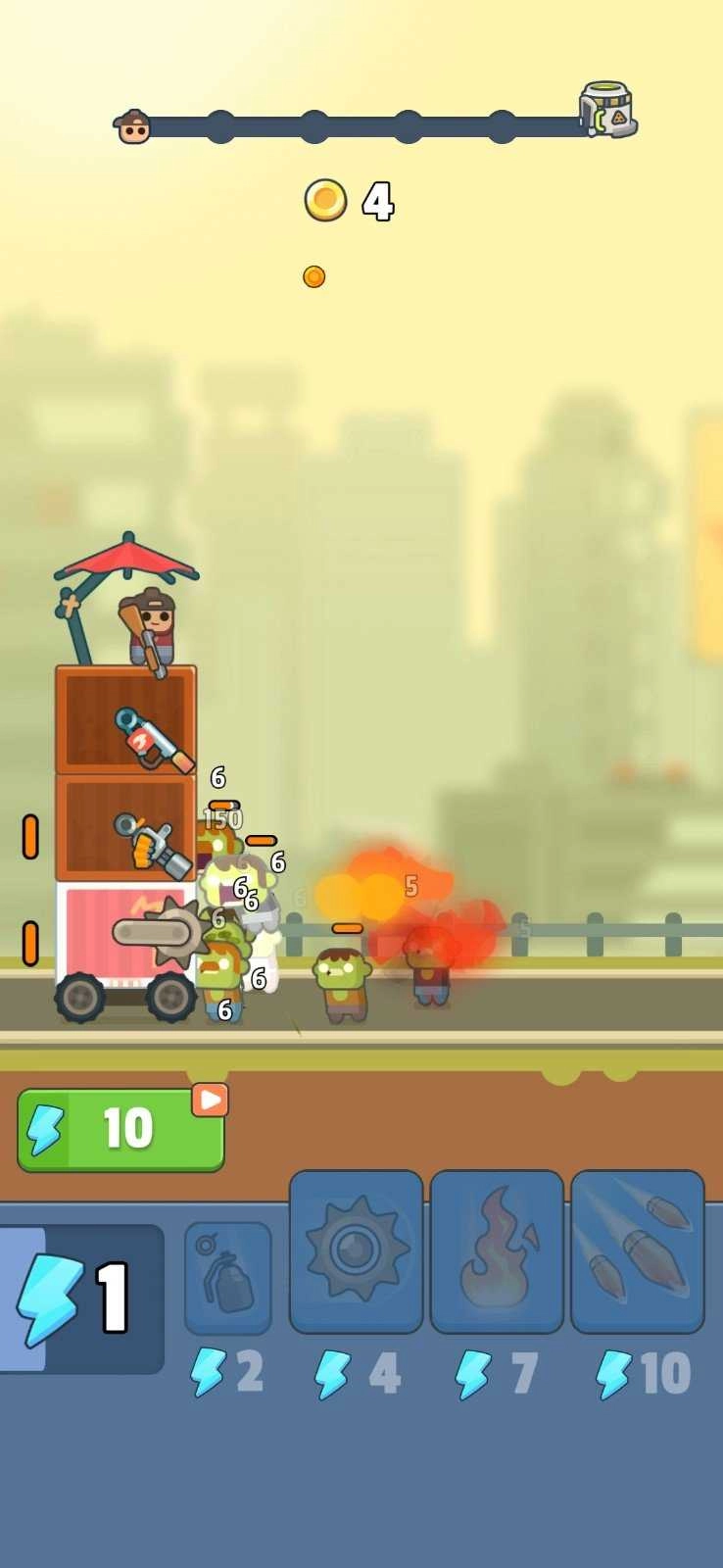 尸潮战车无限金币版截图4
