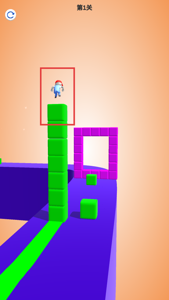 带方块跑酷