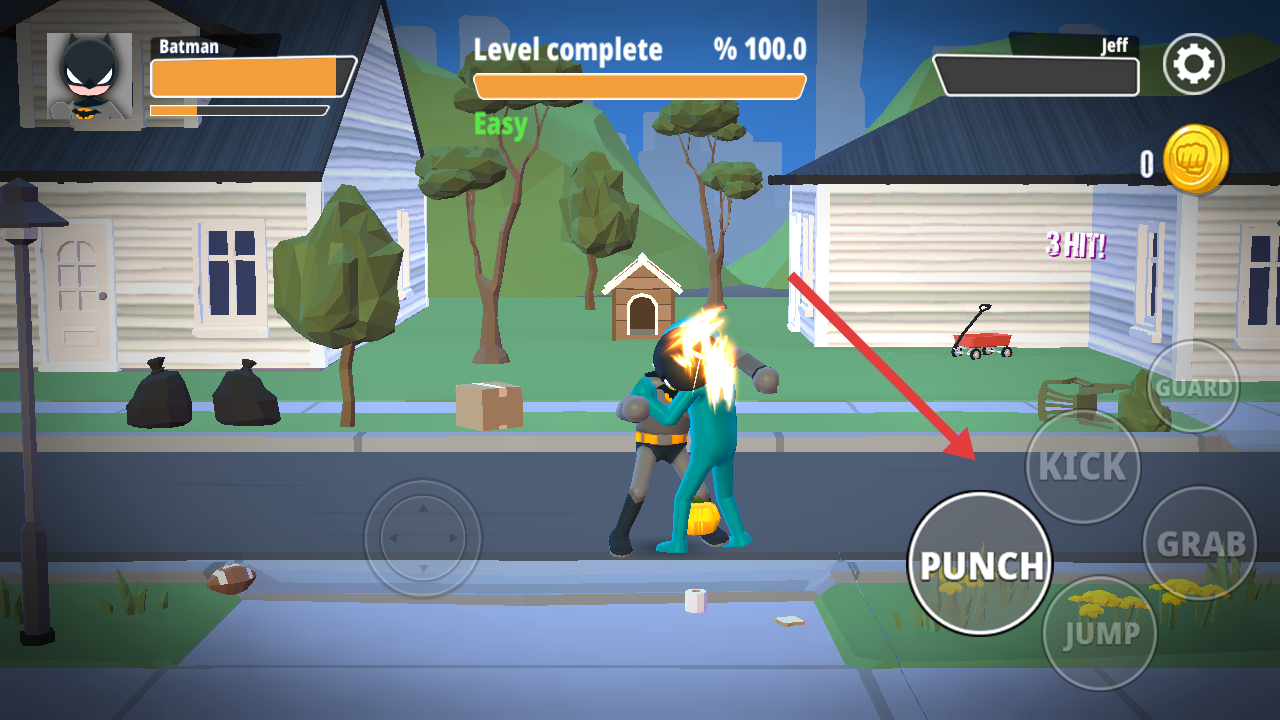 城市战斗机火柴人帮