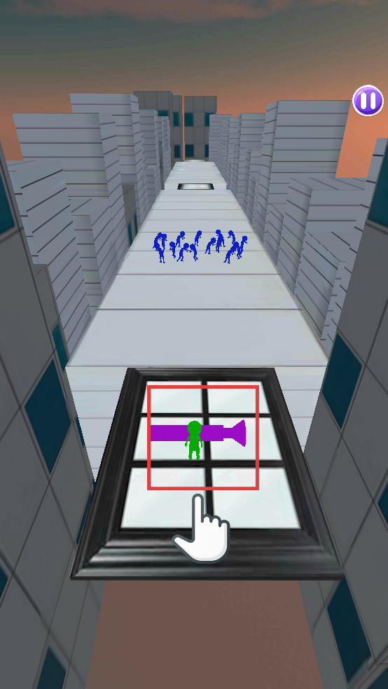 推开拥挤的人类