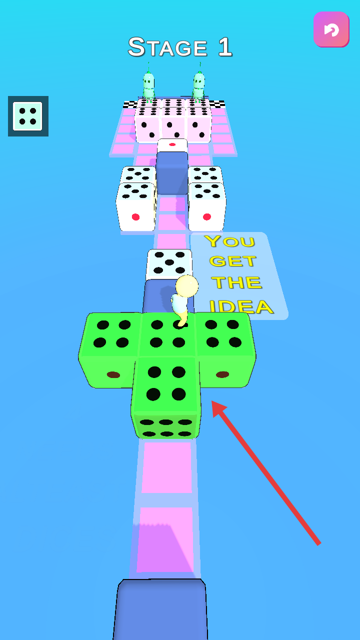 骰子翻滚3D