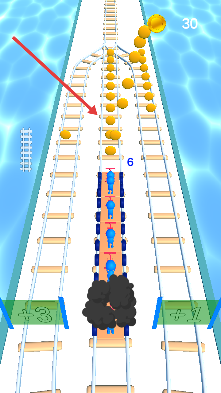 人力小火车冲刺