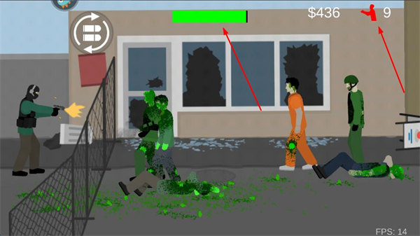 平面僵尸(内置功能菜单)