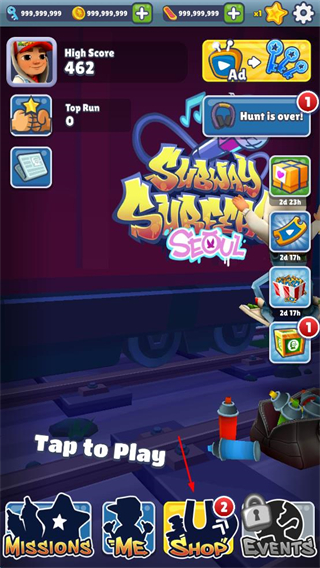 Subway Surfers City内置菜单