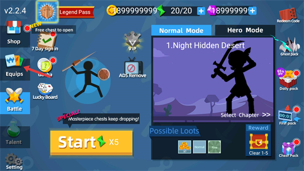 火柴人神射手无限金币无限钻石版