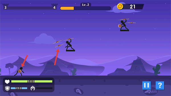 火柴人神射手免广告获得奖励版