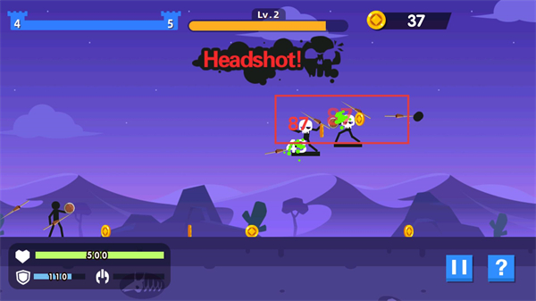 火柴人神射手免广告获得奖励版