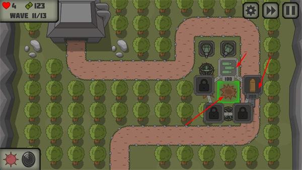 战术战争塔防功能菜单