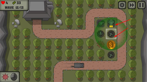 战术战争塔防功能菜单