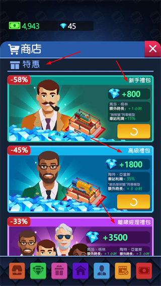 空闲火车帝国大亨内置菜单