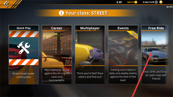 无极限飙车2内置菜单