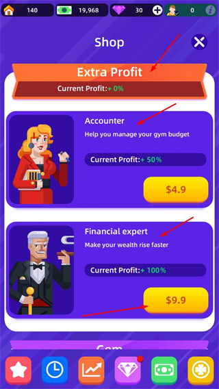 健身俱乐部大亨无限金币版无广告