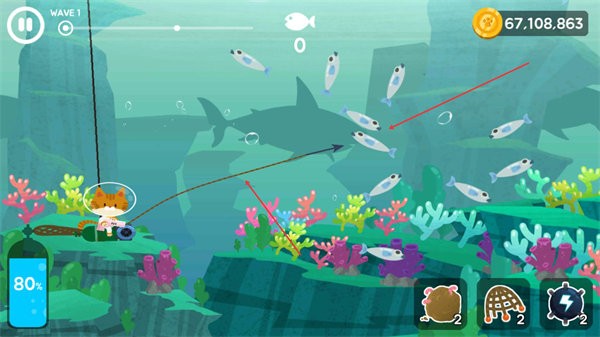 爱捉鱼的猫内置菜单版