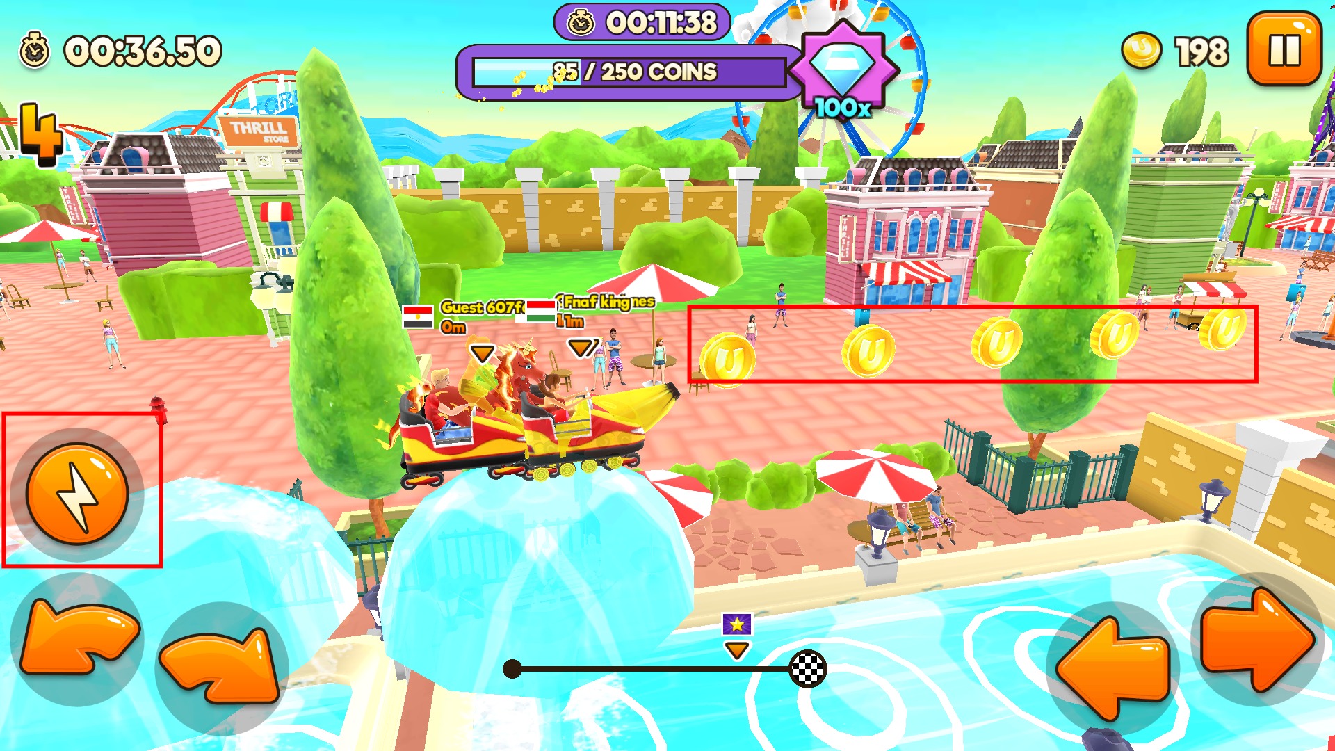 主题公园过山车