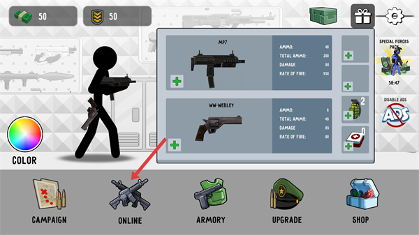 火柴人战争打击