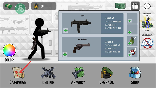 火柴人战争打击无限金币