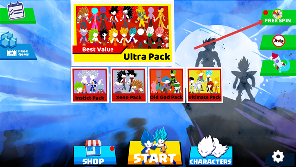 火柴人悟空格斗无限金币版