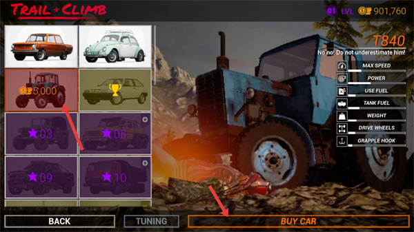 越野攀登完整版解锁所有车辆