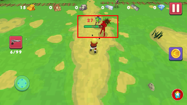 两个家伙和僵尸3D无限钻石版