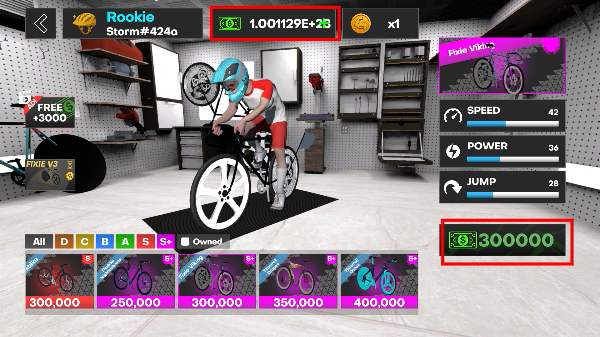 极限自行车骑手3D无限金币版