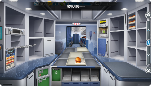 飞机大厨空中烹饪