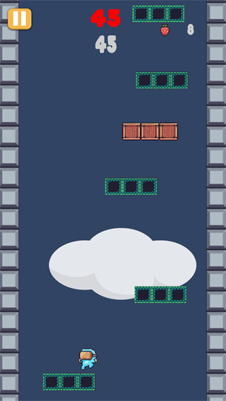 不断向上跳